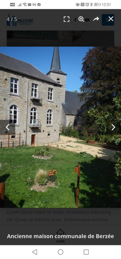 Maison D'Hote Les Notes Endormies Suite Le Refuge Walcourt Esterno foto